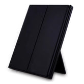 Portable LED Three Sided Makeup Mirror Folding Design Travel Vanity Cosmetic Mirror with Adjustable Stand for On-The-Go Beauty