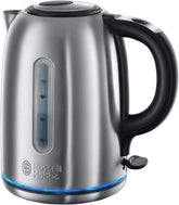 Brushed Stainless Steel Electric 1.7L Cordless Kettle (Quiet & Fast Boil 3KW, Removable Washable Anti-Scale Filter, Push Button Lid, Perfect Pour Spout) 20460