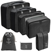 Ultimate Travel Organizer Set: 7 Piece Packing Cubes and Storage Bags