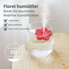 Portable Mini USB with Filter Flower Humidifier Bottle Aroma Diffuser Mist Maker Cool Mist Air Humidifier for Home Office Room