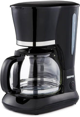 1.5L Filter Coffee Machine | 800W Coffee Maker for Instant Coffee, Espresso, Macchiato & More | Boil-Dry Protection, Anti-Drip Function, Automatic Turn-Off Feature, Black