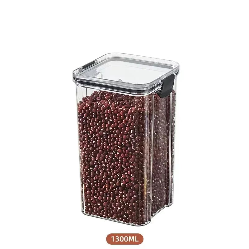 460-1800Ml Sets Kitchen Stackable Sealed Jar Plastic Food Storage Box Multigrain Tank Bottle Dried Fruit Tea Storage Containers