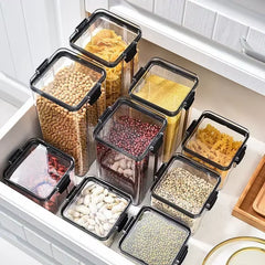 460-1800Ml Sets Kitchen Stackable Sealed Jar Plastic Food Storage Box Multigrain Tank Bottle Dried Fruit Tea Storage Containers
